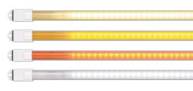 灯具不要で簡単に取付できる40形直管LEDライト(バーライト)に白色タイプ、イエロータイプ、オレンジタイプ、ブルーライト対策タイプが登場！