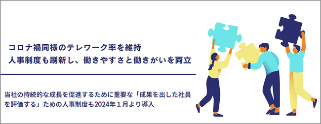 コロナ禍同様のテレワークを推奨!2024年度の働きやすい環境づくりの成果報告