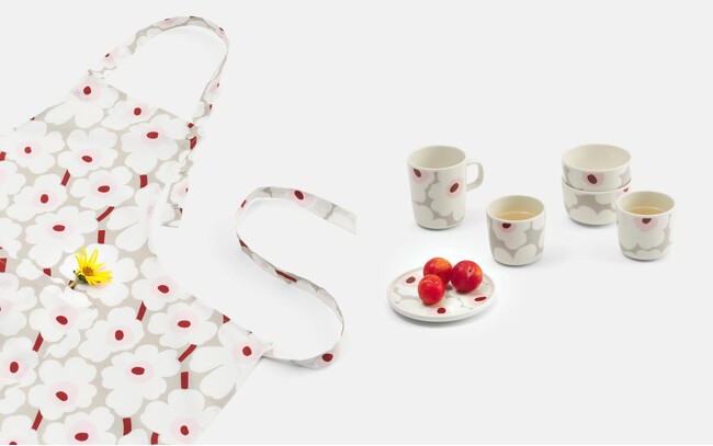 [マリメッコ]ニュートラルカラーにバーガンディが映えるUnikkoホームコレクションが日本限定で登場