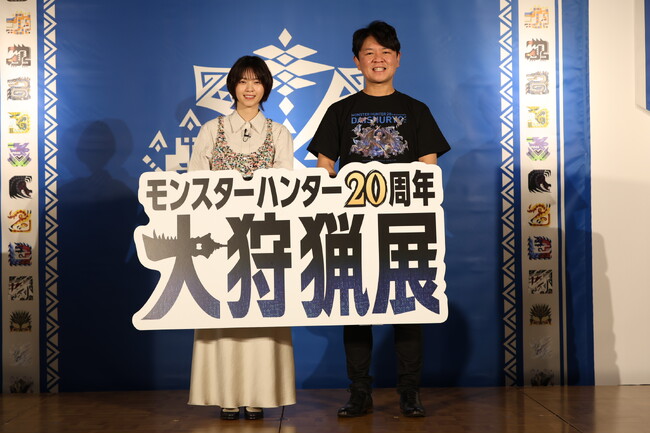 「モンスターハンター20周年-大狩猟展-」大阪本日開幕！「モンスター図鑑AR体験」 追加モンスター解禁！女優の西野七瀬さんがプレス内覧会に登場！