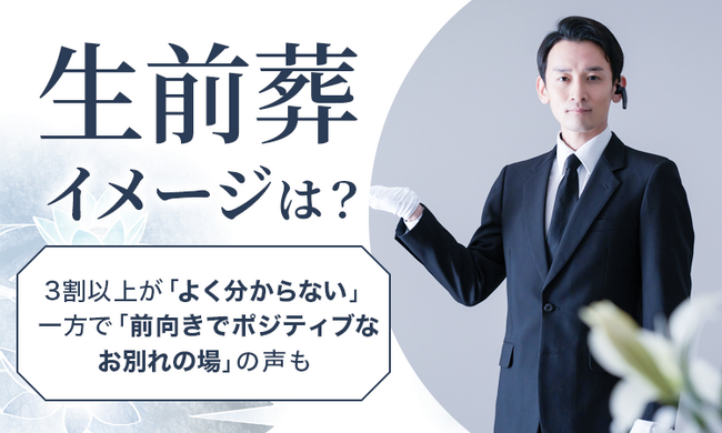 【“生前葬”イメージは？】3割以上が「よく分からない」一方で「前向きでポジティブなお別れの場」の声も