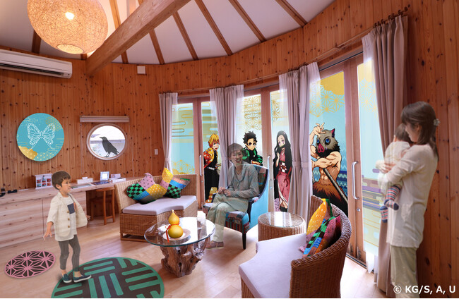 淡路島北部のラグジュアリーヴィラ「GRAND CHARIOT 北斗七星135°」アニメ『鬼滅の刃』2つのコラボルーム「絆のコクーン」・「柱のコクーン」2025年3月15日（土）より期間限定でオープン