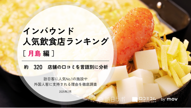 【独自調査】2025年最新：外国人に人気の飲食店ランキング［月島 編］1位は「月島もんじゃ もへじ 総本店」！| インバウンド人気飲食店ランキング　#インバウンド #MEO