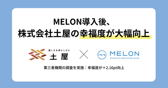 MELON導入後、株式会社土屋の幸福度が大幅向上--調査で対象者の71％の幸福度がアップ