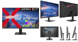 JAPANNEXTが28インチ IPSパネル搭載 USB-C(最大65W)給電対応の4K液晶モニターをECサイト限定 32,980円で2月21日(金)に発売 JAPANNEXTが28インチ IPSパネル搭載 USB-C(最大65W)給電対応の4K液晶モニターをECサイト限定 32,980円で2月21日(金)に発売