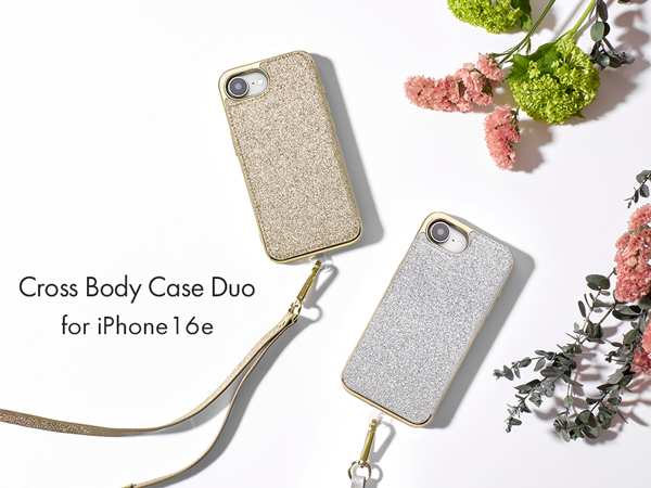 【Apple最新機種iPhone16e対応】女性に人気の上質なスマホショルダーケース『Cross Body Case Duo』販売開始