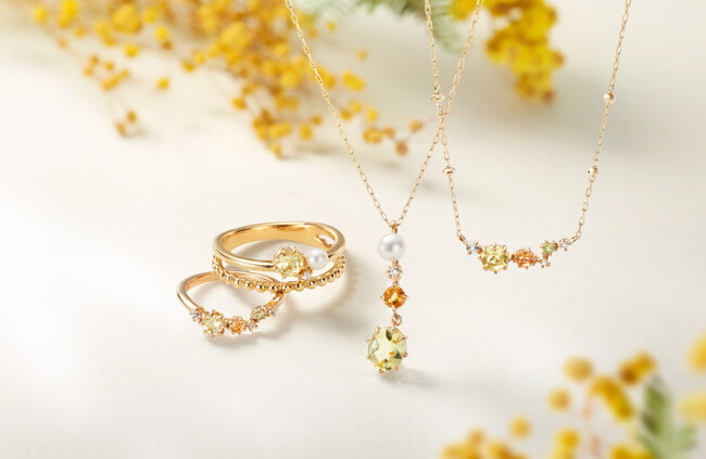 ミモザの優しい輝きを春の装いに纏って　４℃の「2025 MIMOSA Collection」