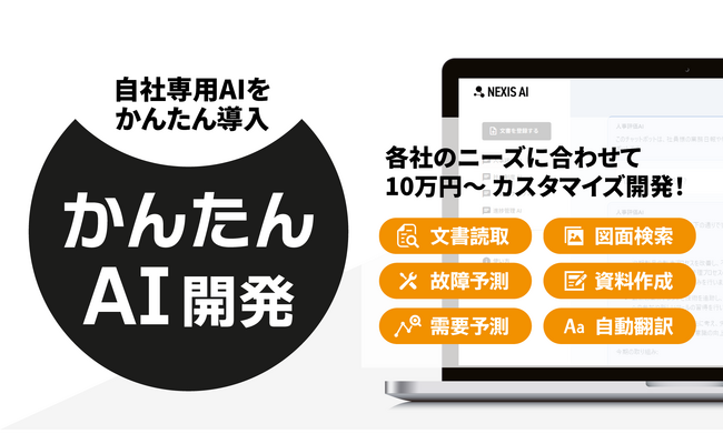 【かんたんAI目標設定】自社専用のAIツールを低価格・短期間でカスタマイズ開発するサービス「かんたんAI開発」にAI目標設定テンプレートを追加！