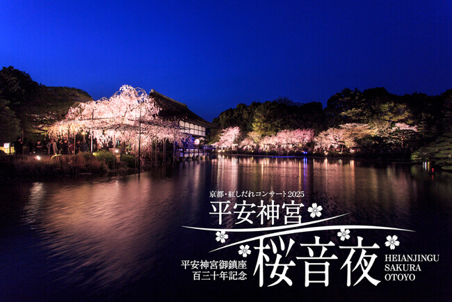 平安神宮御鎮座百三十年記念 平安神宮 桜音夜~紅しだれコンサート2025~開催決定