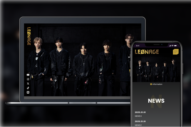 ダンス＆ボーカルグループ・LEØNAGEのオフィシャルサイト兼ファンクラブをオープン！