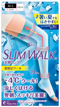 暑い夏に向け、クールタイプのスリムウォーク新発売！ブランド初の「シアー素材」を足もとに使用「スリムウォーク(R) 美脚ロング 夏限定クール」