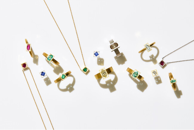 【januka(ヤヌカ)】新作発表 / 浮遊する輝き〈POSITIONシリーズ〉にカラーストーンが登場。3月12日からの新宿伊勢丹にてお披露目