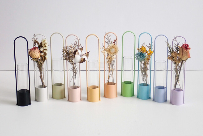 燕三条発　～ みどりを飾る金属インテリア ～　　　　　TETSUNAGI 『Flower vase カラーシリーズ』 発売のご案内