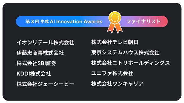 AlpacaTechが技術サポートしたSBI証券の投資情報サービスが「第 3 回 生成 AI Innovation Awards」のファイナリストに選出