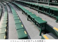 阪神甲子園球場外野席のリニューアルに伴い古い座面のリサイクルを行います～KOSHIEN“eco”Challengeによるリサイクルの取組み～