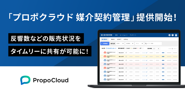 「プロポクラウド 媒介契約管理」を提供開始!