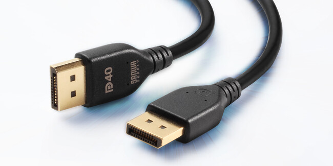 正規認証取得済みDisplayPort Ver.2.1対応ケーブルを発売