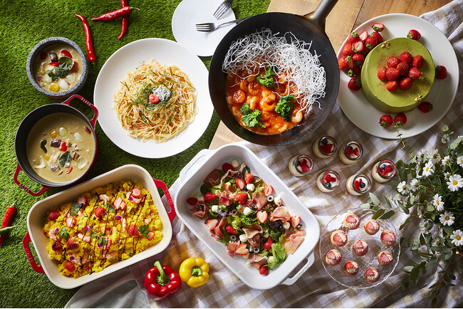 【スイスホテル南海大阪】 春のごちそうといちごスイーツを満喫！「ストロベリー スプリング フェア International Lunch Buffet」2025年3月1日（土）より開催