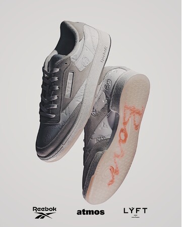 『Reebok × atmos × LÝFT』がトリプルコラボレーションしたReebokの人気モデル”CLUB C”が発売