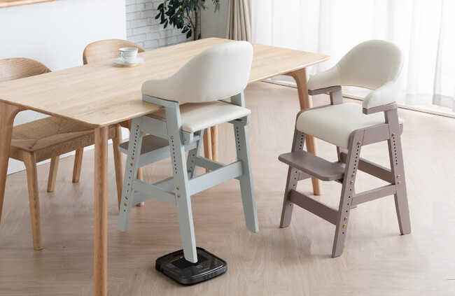 【タンスのゲン】子育て世代に人気の“現役ママが考えた”シリーズダイニングのお掃除が楽になる子ども向けのハイチェアが２種登場