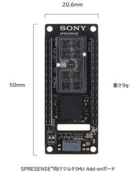SPRESENSE向けマルチIMU Add-onボード SPRESENSE向けマルチIMU Add-onボード