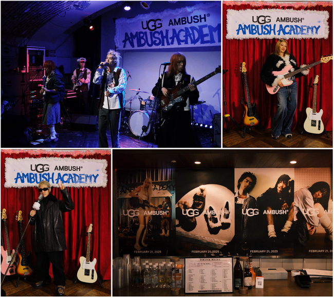 UGGとAMBUSHがコラボレーションコレクションのローンチを記念したイベント「BATTLE OF THE KARAOKE BAND NIGHT」を開催。