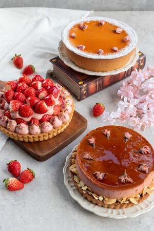 【DISHES and TART 『SAN』】2か月限定の「桜と苺が口に広がる」特別なタルトが登場！昨年大好評の春限定タルトを発売いたします。
