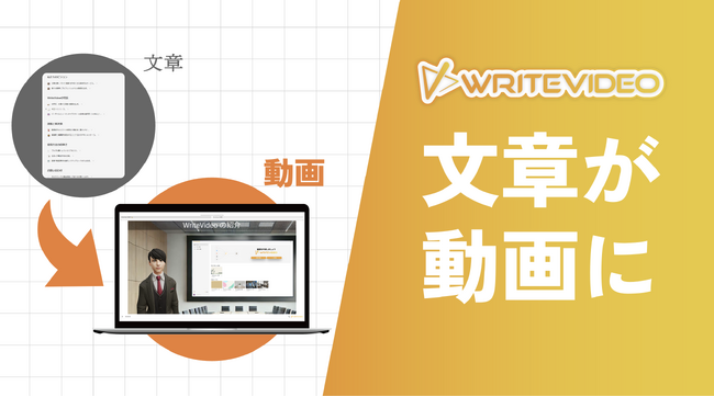 不動産仲介DX！文章を書くだけで動画ができる「WriteVideo」が初期パートナー（代理店）を募集開始！多言語機能×ショート型動画で幅広い顧客へのPRも可能◎
