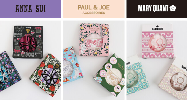 【そのまま渡せる！】春のギフトにパッケージ入り新作ハンカチが、ANNA SUI、PAUL & JOE、MARY QUANTの3ブランドより登場！
