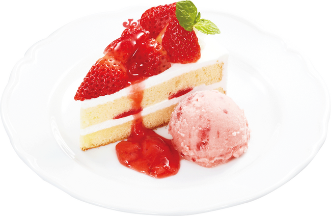 【ジョリーパスタ】甘酸っぱい苺と、せとかオレンジソースのハーモニー春限定！ジョリーパスタが「2種のイタリアンジェラートと苺のパフェ」発売！