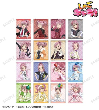 TVアニメ「しゅごキャラ！」のトレーディングアクリルカード、トレーディングハート型缶バッジ、日奈森あむマルチデスクマットなどの受注を開始！アニメ・漫画のオリジナルグッズを販売する「AMNIBUS」にて