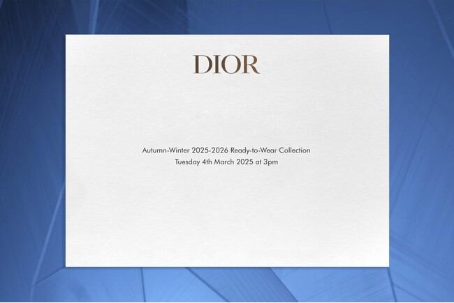 【DIOR】2025-2026年 秋冬コレクションをライブ配信