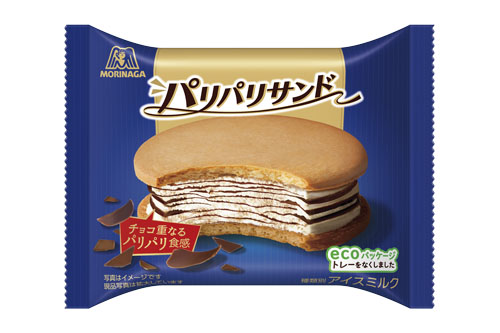 トレー廃止でプラスチック使用量年間約85t削減「パリパリサンド」リニューアル　3月上旬より順次切り替え