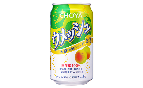アルコール分3%のウメッシュにレギュラーサイズ350ml缶新登場！「ウメッシュ 本格梅酒ソーダ 350ml缶」新発売！～2025年3月11日(火)から全国新発売～