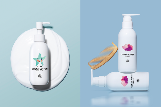 ママベビーから、肌と髪の基礎機能を育む、胎脂×羊水コンセプト生まれのクリームローションと常在菌をケアするコンディショナーが登場