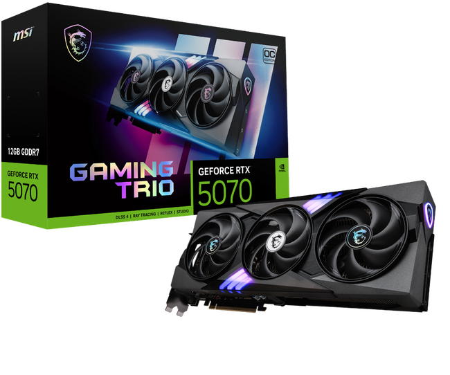 MSI、グラフィックスカード新製品のお知らせ　GeForce RTX(TM) 5070を搭載したオリジナルクーラーモデル５製品を発表