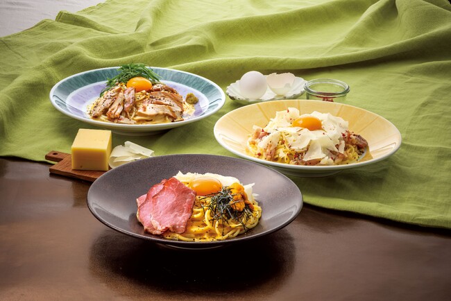 鎌倉パスタ「カルボフェア‘25」　創業以来不動の人気ナンバー１メニューの「カルボナーラ」をアレンジした「鎌倉カルボフェア‘25」を3月6日より開催第4弾となる今年は極（きわみ）メニューを含めた計３商品