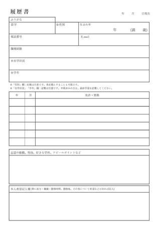履歴書に個人情報を書きすぎている?情報が最低限で済むテンプレートをミライトーチが新提案!