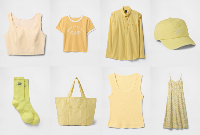Gap、国際女性デーに向けて世界中の女性たちに感謝とエールを贈る「ミモザカラー」アイテムを提案