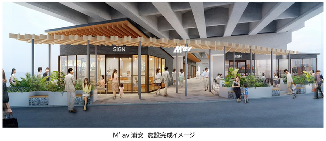 東西線浦安駅高架下に商業施設 「M’av(マーヴ)浦安」を開業！
