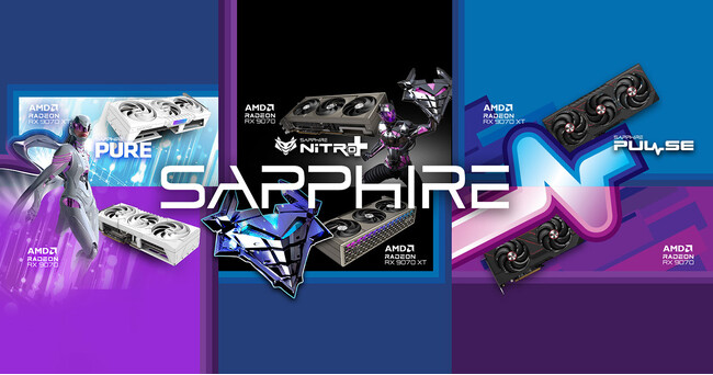 AMD RADEON(TM) RX 9070 XT / 9070 グラフィックスを搭載するSAPPHIRE社製グラフィックボード6製品を発表