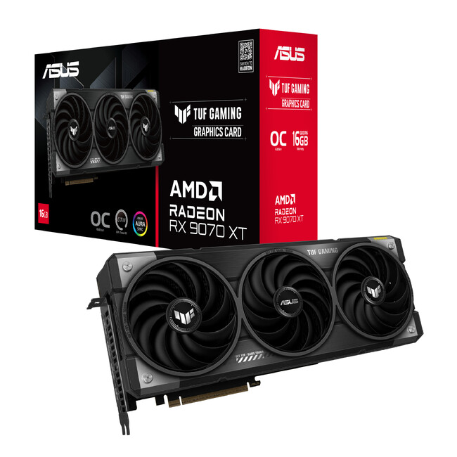ASUS　ゲーミングシリーズTUF Gamingより、AMD Radeon(TM) RX 9070 XT 搭載モデル、およびRadeon(TM) RX 9070 搭載ビデオカードを発表