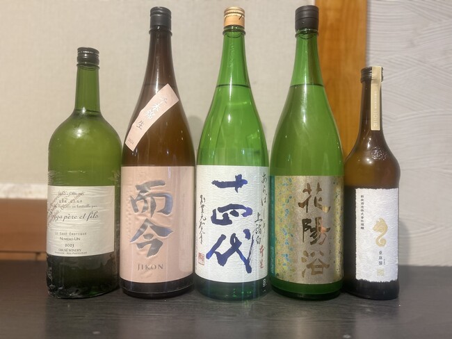 【稀少酒5種 ￥3,800】赤字覚悟！十四代、而今、新政、花陽浴、ソガペールが飲み比べできる『稀少酒5種飲み比べプラン』｜日本酒原価酒蔵「錦糸町店」にて開催！｜3月9日～3月29日