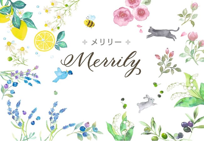 春から初夏にかけてのコミュニケーションに、花咲くような彩りを。フレッシュな草花×果実のステーショナリーコレクション「Merrily」新発売