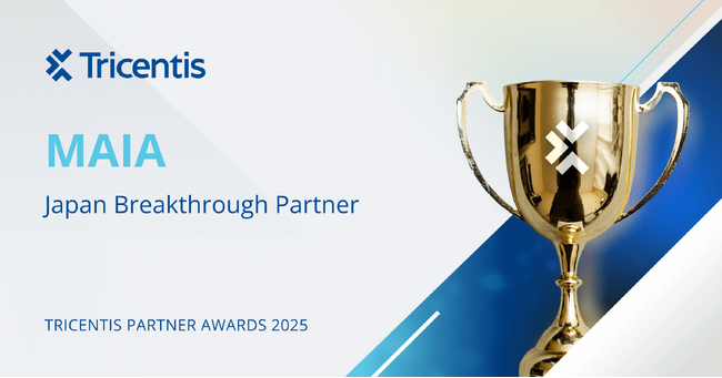 MAIAがTricentis Partner Awards 2025で「Japan Breakthrough Partner」として表彰されました