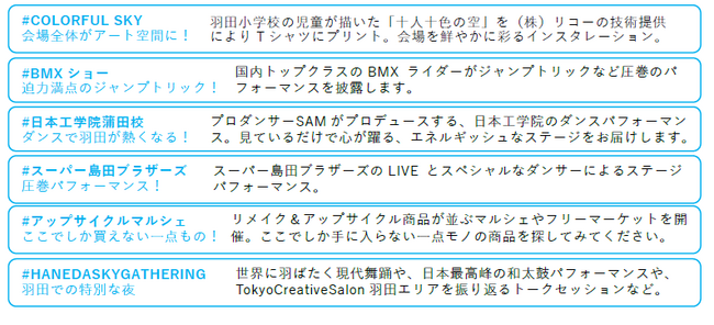 飛行機を見ながら1日中楽しめるファッション＆体験イベント「COLORFUL SKY」HANEDA INNOVATION CITY(R)で初開催