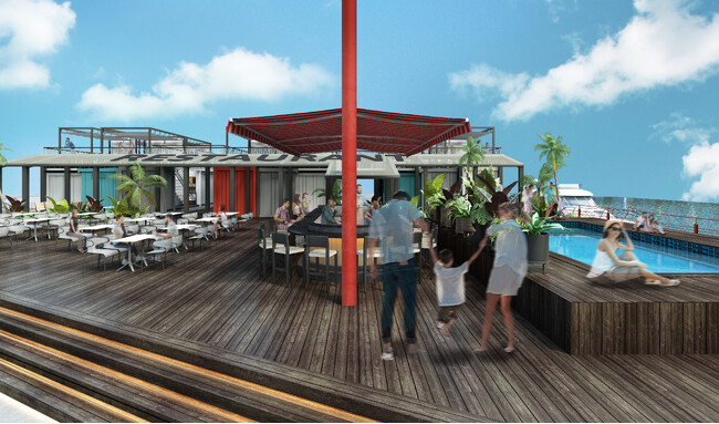 新鮮魚介を豪快に楽しむ『BBQ＆HAMAYAKI Pier34north』が4月6日（日）「フィッシャーマンズワーフ中之島GATE」内にプレオープン！