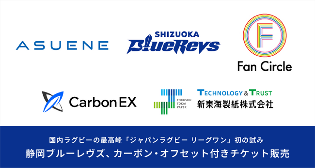 アスエネ、国内最高峰のプロラグビーリーグ初「カーボン・オフセット付きチケット販売」を支援