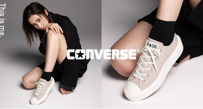 コンバースは堀田真由さんを起用し軽量モデル「ALL STAR LIHGT PLTSII」のグラフィック＆ムービーを公開