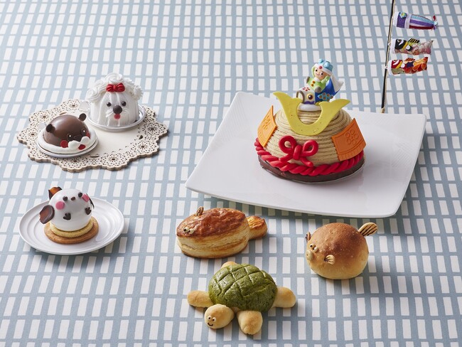 【ロイヤルパークホテル】GW限定！こどもの日のお祝いに「モンブラン兜」など愛らしいスイーツやパンが登場。